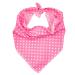 Dog Bandana Pastel Polka Dot Pet Accessory Tie Up Dog Bandana for Small Medium Large Dogs (Pink Medium) Medium Pink