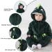 Doladola Unisex Kid's Costume - Flannel Animal Hooded Rompers Jumpsuit (0-3 Months) - Dark Green Shark - Buy Online on GoSupps.com