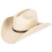 Queue Essentials Western Style Pinch Front Straw Canvas Cowboy Cowgirl Straw Hat Canvas Sand Large-X-Large