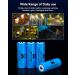 18500 3.2V Rechargeable LiFePO4 Battery - 1000mAh Solar Batteries for Outdoor Lights & Security Systems (4 Pack - Buy Online on GoSupps.com