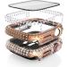 Fullife 6-Pack Crystal Diamond Bling Cases for Apple Watch 40mm | Protective Bumper with Tempered Glass Protector | Compatible with iWatch Series 6/5/4/SE | 6 Colors (Silver/RoseGold/Pink/Black/Iridescent/Clear) - Buy Online on GoSupps.com