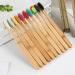 Sharplace 4 Pack Family Toothbrush Set - Eco-Friendly Wooden Handle & Soft Bristles for Gentle Cleaning - Buy Internationally - Buy Online on GoSupps.com