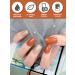 Cured Gel Nail Strips Kit - Long Lasting & Waterproof Orange Red and Gold Real Nail Polish Wraps with Accessories - UV/LED Lamp Required - Buy Online on GoSupps.com