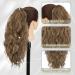 BARSDAR 18'' Claw Clip Ponytail Extension | Ash Brown/Blonde Mixed | Synthetic Multi Layered Hairpiece for Women - Buy Online on GoSupps.com