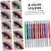 Beavorty 12 Pcs 1 Set Shadow Set Color Eyeliner Pencil Professional Eyeliner Pens Water Proof 1 count (Pack of 1) Colorful - Buy Online on GoSupps.com