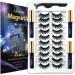 Alcastar 3D Magnetic Eyelashes with Eyeliner Kit Magnetic Lashes Natural Looking Long Lasting 10 Pairs Reusable False Eyelashes Easy to Apply Waterproof Easy to Use Comfortable.