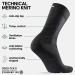 DANISH ENURANCE Premium Merino Wool Outdoor Hiking Socks - 2 Pack Black - Men & Women - Medium - Buy Online on GoSupps.com