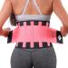 NeoHealth Light & Breathable Lower Back Brace | Waist Trainer Belt | Lumbar Support Corset | Posture Recovery & Pain Relief | Waist Trimmer Ab Belt | Exercise Adjustable | Women & Men | Pink XL Hot Pink X-Large