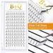 6D-D-0.07-15 Short Stem Pre-Made Russian Volume Eyelash Extensions by B&Q LASH | 6D 0.07 D 15mm - Buy Online on GoSupps.com