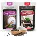 Aromasong Organic Coarse Sea Salt (2.43 LB.) with Black Peppercorn (12 OZ) Grinder, Mill Refill Combo Set for Cooking & Baking - Bulk Resealable Bag