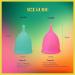 JAZZ Cup Soft Menstrual Cup - Reusable 12-Hour Protection Medical-Grade Silicone with Travel Pouch - Eco-Friendly Alternative to Tampons & Pads (Large - Buy Online on GoSupps.com