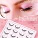Short Wispy 3D Fake Eyelashes - 10 Pairs Bulk Pack for Natural Look | Reusable Faux Mink Handmade Short-Natural Lashes - Buy Online on GoSupps.com