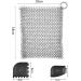 7.1x7.1In Cast Iron Cleaner Chainmail Scrubber Stainless Steel Scrubber Stainless Steel Scrubber Cast Iron Brush Cleaner with Pan Grill Scraper for Skillets Pans and Woks 3PCE - Buy Online on GoSupps.com