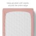 Natemia Organic Cotton Changing Pad Cover - 16x32 - Hypoallergenic & Silky Soft - Perfect for Cradle & Bassinet - Baby Shower Gift - Rose - Buy Online on GoSupps.com