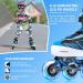 ECOO Adjustable Inline Skates with Light-up Wheels for Kids (Ages 4-12) - Blue - Large-Youth (3-6 US) | Beginner Roller Blades for Boys and Girls - Indoor and Outdoor Use - Buy Online on GoSupps.com