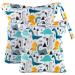 Nasbasche kindergarten Darryy Wetbag kindergarten 2er set laundry bag daycare waterproof wet bag washable diaper bag nasal pocket wetbag fabric diapers nasal pockets reusable dinosaurs