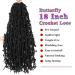 18 Inch Butterfly Locs Crochet Hair Extensions - Soft Distressed Faux Locs - 6 Packs (1B) - Buy Online on GoSupps.com