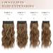Feshfen 50cm Clip In Hair Extensions - 4PCs Synthetic Wavy Red-Brown & Ash Blonde - 180g Women's Hair Extensions - Buy Online on GoSupps.com
