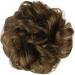 BARSDAR Hair Bun Extensions Hairpiece Hair Rubber Scrunchies for Women Ponytail Extensions Updo Curly Messy Bun - Golden Brown 1 Count (Pack of 1) 10#-Golden Brown - Buy Online on GoSupps.com