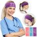 6-Piece Nurse Headbands with Button for Masks - Non-Slip Wide Elastic Ear Protection for Women, Men, Doctors - Sweatband Headband Set - Buy Online on GoSupps.com