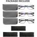 CRGATV 3-Pack Blue Light Filtering Reading Glasses for Men - Metal Readers Anti UV/Glare (+1.25 Magnification) - 3 Pack Mix Colors - Buy Online on GoSupps.com
