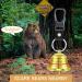 Solid Brass Bear Bells and Emergency Whistle Set for Hiking - Includes Carabiner for Survival Activities - Buy Online on GoSupps.com