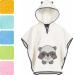 Morning star Badeponcho Children Baby Girls Boys 100% cotton Oeko-Tex Baby Bath towel hooded towel bathrobe ferry 1-3 years of cream-raccoon