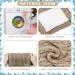 SCENEREAL Cable Knit Turtleneck Dog Sweater with Leash Hole - Warm Dog Sweater for Small Medium Large Dogs - Winter Coat for Dogs - Cream - Buy Online on GoSupps.com