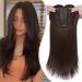S-Noilite Hair Topper for Thinning Hair 18 inch Hair Toppers for Women Big Base Topper for Hair Loss Hair Extensions Wigs for Women Clip in Hair Fringe Hair Pieces for Women 8B
