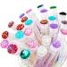 i-Laesh 50 Pcs Lash Brush Eyelash Brushes for Eyelash Extensions Spoolies Cleaning Mascara Wands Tube Diamond Disposable Makeup Tool Applicator Set Sanitary Extension Supplies (Assorted Color) 50 PCS 50pcs-Assorted