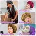 4-Piece Satin Hair Hood Set - Night Sleeping Caps with Hair Ties | Reusable Bonnet for Women & Girls - Black Red Violet Gold - Buy Online on GoSupps.com
