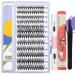 DIY Lash Extension Kit  Lash Cluster 9-16MM 156 Pcs Individual Lashes with Strong Hold Lash Bond and Seal and Cluster Lash Tweezers Applicator Tool Eyelash Extensions Kit DIY at Home (30D-0.07D  9-16MM) DIY Cluster Indiv...