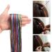 Noverlife 88PCS Colorful Hair Strings for Braids and Braiding - Metallic Hair Tinsel and Glitter Strands for Fashionable Hair Styling - Buy Online on GoSupps.com