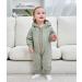 VICROAD Baby Hooded Knitted Rompers | Newborn Girls Boys Onesies | Warm Sweater Jumpsuit 18-24 Months Green - Buy Online on GoSupps.com