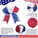 12pcs American Flag Cheer Bows - Oaoleer 4th of July Independence Day Hair Accessories for Girls, Teens, Women - Buy Online on GoSupps.com