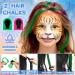 40-Piece Kids Face Paint Kit | 20 Colors with Stickers, Brushes, Sponges & Split Cake | Professional Face Painting Set - Buy Online on GoSupps.com