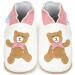 Baby Shoes with Soft Sole - Baby Girl Shoes - Baby Boy Shoes - Leather Toddler Shoes - Baby Walking Shoes 18-24 Months Pink Teddy