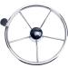 Amarine Made 13-1/2 Inch Stainless Boat Steering Wheel with Big Size Knob - XK-9310SRF1 - Buy Online on GoSupps.com