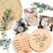 Holz Meilensteinkarten f r Babys 30 edle Holzscheiben als Geschenk zur Geburt oder Babyparty f r werdende M tter und Eltern - Buy Online on GoSupps.com