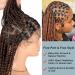Fecihor 36 Criss Cross Knotless Box Braided Wig with Baby Hair - Mix Black Brown - Buy Online on GoSupps.com