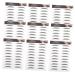 SOESFOUFU Black Eyebrows 10pcs Imitation Eco Eyebrow Sticker Stickers Makeup Stickers Black Stickers Grooming Stickers Brow