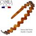 Camila Paris MP313 French Headband for Women - Tortoise Shell - Strong Hold Grip - Lightweight and Flexible - Non-Slip Durable Styling Band - Made in France - Buy Online on GoSupps.com