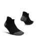 Feetures Plantar Fasciitis Relief Cushion Sock No See Through Arch Support for Men and Women M Black