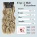 20 Inch Soft Mixed Blonde Clip in Hair Extensions - 4Pcs Thick Double Weft for Women - Synthetic Hairpieces for Everyday Wear - Buy Online on GoSupps.com