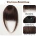 Bangs Hair Clip 100% Human Hair Bangs Natural Brown Bang Hair Clip in Bangs Fringe with Temples Hairpiece for Women Clip on Air Bang 4.5in Bangs Clip in Hair (Color : HLH1004-2) - Buy Online on GoSupps.com
