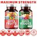 Number One Nutrition N1N Premium D-Mannose with Cranberry & Hibiscus 1350mg 120 Capsules and Super Fruits & Veggies Whole Food Supplement 180 Capsules 2 Pack Bundle - Buy Online on GoSupps.com