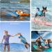 Hjyokuso Dog Life Jacket - Adjustable Reflective Swimming Aid for Dogs - Ripstop Material Strong Buoyancy & Rescue Handle - Blue Size L for Swimming Boating & Canoeing - Buy Online on GoSupps.com