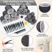 Kouclaa 31 Pcs Black Hair Roller Set Hair Rollers With Clips 3 Size(64mm 48mm 36mm) 18 Pcs Rollers for Hair Volume and 12 Hair Clips and 1 Comb Hair Rollers for Long Hair Medium and Short Hair Black(64mm 48mm 36mm) - Buy Online on GoSupps.com