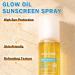 DAMUSI Sunscreen Oil Body Sunscreen Spray Spf 50 Glow Sunscreen Mist Hydration Lightweight Spf Body Oil,Broad Spectrum UVB/UVA Protection - Buy Online on GoSupps.com