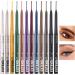  Tewzafiya Gel Liner Pencils Eye Liner Set | 12 Colors Waterproof Eye Pencils Professional Makeup Cosmetic Set Smear-Proof Gel Pens - Buy Online on GoSupps.com